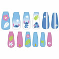 Japan Disney Nail Tips - Stitch : Hawaii Blue Pink - 2