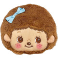 Japan Monchhichi Mini Gamaguchi Clasp Pouch Coin Purse - Bebichhichi-kun : Face Smile - 1