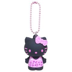 Japan Sanrio PVC Mascot Keychain - Hello Kitty : Leopard Black