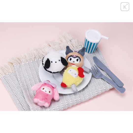 Japan Sanrio Mascot Plush Keychain - My Melody : Food Theme - 6