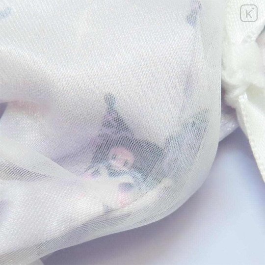 Japan Sanrio Ribbon Layered Scrunchie - Kuromi : Ballet Core - 2