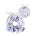 Japan Sanrio Ribbon Layered Scrunchie - Kuromi : Ballet Core - 3