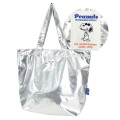 Japan Peanuts Tote Bag - Snoopy : Metallic Silver - 1