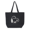 Japan Peanuts Embroidery Tote Bag - Snoopy : Black - 1