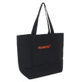 Japan Peanuts Embroidery Tote Bag - Snoopy : Black - 2