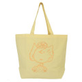 Japan Peanuts Embroidery Tote Bag - Sally : Yellow - 1