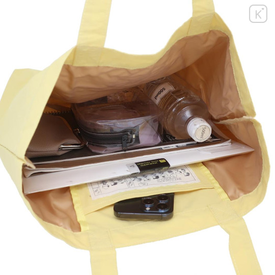 Japan Peanuts Embroidery Tote Bag - Sally : Yellow - 3