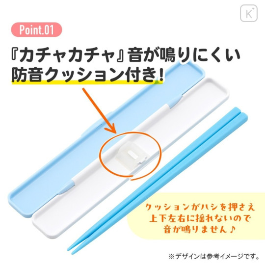 Japan Sanrio Chopsticks 18cm with Case - Hello Kitty : Kaohana - 2
