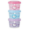 Japan Sanrio Joint Type Food Storage Container Set - Hello Kitty : Kaohana - 1