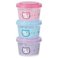 Japan Sanrio Joint Type Food Storage Container Set - Hello Kitty : Kaohana - 3