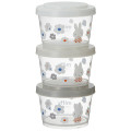 Japan Miffy Joint Type Food Storage Container Set - Monotone - 1