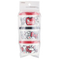 Japan Sanrio Joint Type Food Storage Container Set - Hello Kitty : Red - 3