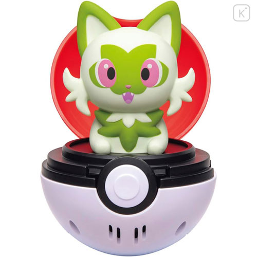Japan Pokemon Pyokopunyu Poke Ball - Sprigatito - 1
