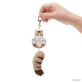 Japan Mofusand Dangling Tail Mascot Keychain - Cat Brown White - 2