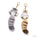 Japan Mofusand Dangling Tail Mascot Keychain - Cat Brown White - 7