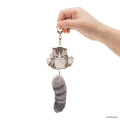 Japan Mofusand Dangling Tail Mascot Keychain - Cat Grey - 2
