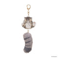 Japan Mofusand Dangling Tail Mascot Keychain - Cat Grey - 5