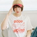 Japan Chiikawa Dry T-shirt (L) - Chiikawa & Hachiware & Usagi : Feel Good Keep Moving Still Trying - 3