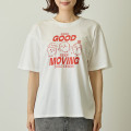 Japan Chiikawa Dry T-shirt (L) - Chiikawa & Hachiware & Usagi : Feel Good Keep Moving Still Trying - 8