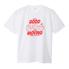 Japan Chiikawa Dry T-shirt (XL) - Chiikawa & Hachiware & Usagi : Feel Good Keep Moving Still Trying