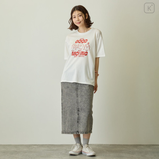 Japan Chiikawa Dry T-shirt (XL) - Chiikawa & Hachiware & Usagi : Feel Good Keep Moving Still Trying - 6