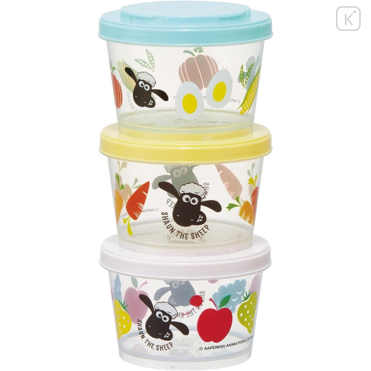 Japan Shaun the Sheep Joint Type Food Storage Container Set - 1