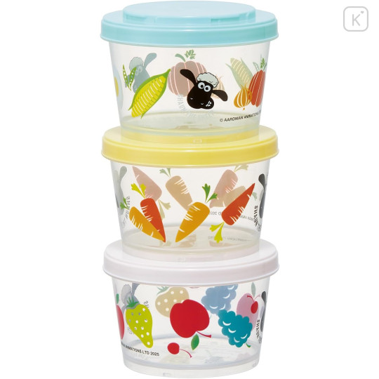 Japan Shaun the Sheep Joint Type Food Storage Container Set - 3