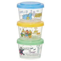 Japan Sesame Street Joint Type Food Storage Container Set - Pop