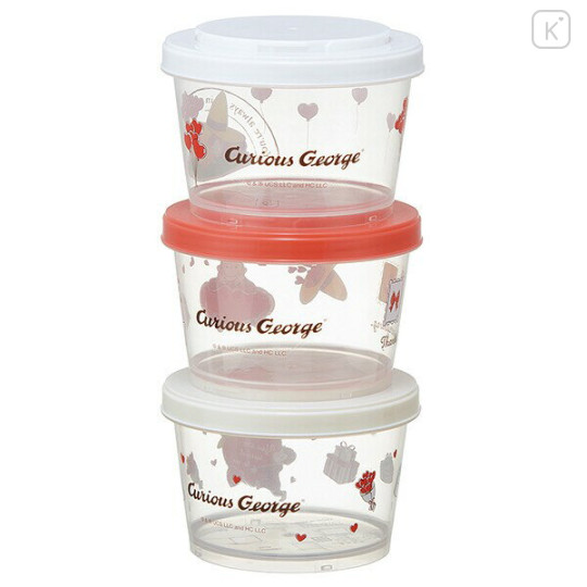 Japan Curious George Joint Type Food Storage Container Set - 2