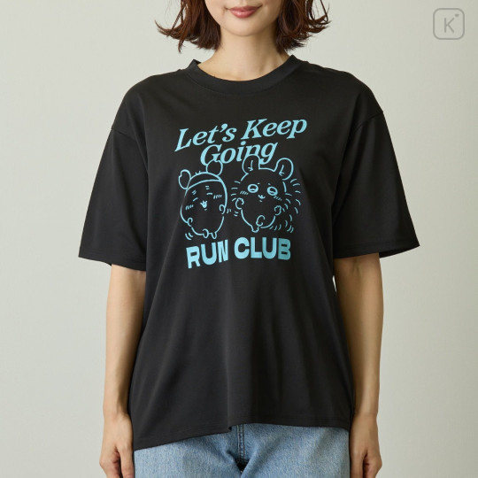 Japan Chiikawa Dry T-shirt (L) - Furuhonya Kani-chan & Momonga : Let's Keep Going Run Club - 8