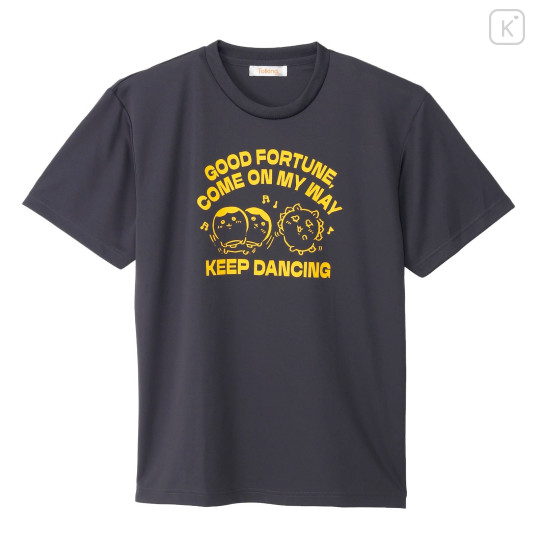 Japan Chiikawa Dry T-shirt (M) - Kurimanju & Shisa : Good Fortune Come on my way Keep Dancing - 1