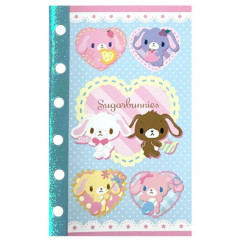Japan Sanrio 6 Hole Sticker Notebook - Sugarbunnies : Bunnies Ballerina Blue