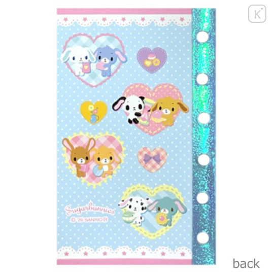 Japan Sanrio 6 Hole Sticker Notebook - Sugarbunnies : Bunnies Ballerina Blue - 2