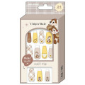 Japan Disney Nail Tips - Chip & Dale : Yellow Beige Brown - 1