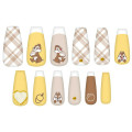 Japan Disney Nail Tips - Chip & Dale : Yellow Beige Brown - 2