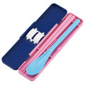 Japan Sanrio Chopsticks 18cm & Spoon with Case - Usahana - 3
