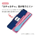 Japan Sanrio Chopsticks 18cm & Spoon with Case - Usahana - 6