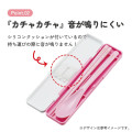 Japan Sanrio Chopsticks 18cm & Spoon with Case - My Melody : Pastel Watercolor Floral - 3