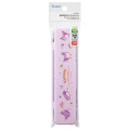 Japan Sanrio Chopsticks 18cm & Spoon with Case - Kuromi : Pastel Watercolor Floral - 4