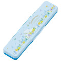 Japan Sanrio Chopsticks 18cm & Spoon with Case - Cinnamoroll : Pastel Watercolor Floral - 2