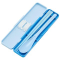 Japan Sanrio Chopsticks 18cm & Spoon with Case - Cinnamoroll : Pastel Watercolor Floral - 3