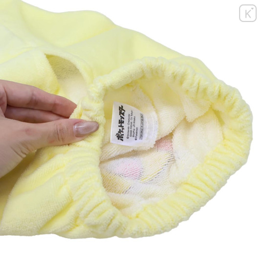 Japan Pokemon Towel Cap - Pikachu : Happy Light Yellow - 3