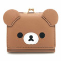 Japan San-X Clasp Trifold Wallet - Chairoikoguma : Face - 1