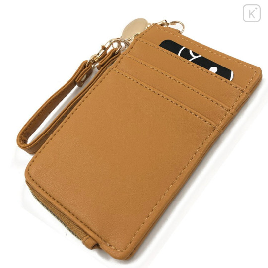 Japan San-X Mini Pouch & Pass Case Card Holder with Reel - Rilakkuma - 2
