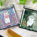 Japan Mofusand Jewelry Mirror - Stained Glass Green - 2