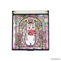 Japan Mofusand Jewelry Mirror - Stained Glass Pink - 1