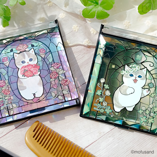 Japan Mofusand Jewelry Mirror - Stained Glass Pink - 2