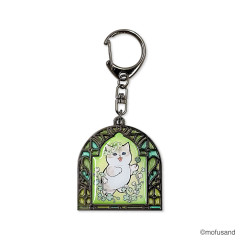 Japan Mofusand Stained Glass Style Keychain - Green