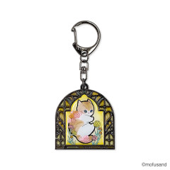 Japan Mofusand Stained Glass Style Keychain - Orange