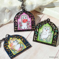 Japan Mofusand Stained Glass Style Keychain - Orange - 2